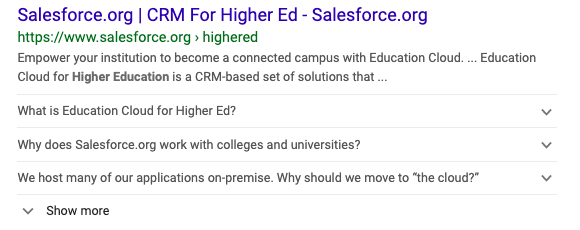 Salesforce FAQ Rich Result Image