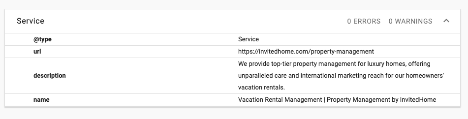 Invited Home Service Markup Image