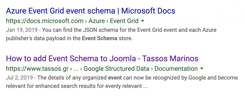 Without Structured Data Example